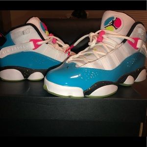 Jordan 6 Rings Light Blue Fury